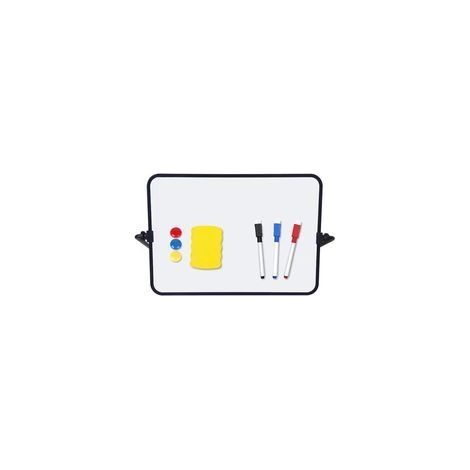 2 Pièces Tableau Blanc Magnetique, Tableaux Blancs Effaçables à Sec, Format A4 Tableaux Blancs Double Face, avec Stylos Effaçables à Sec, Gomme, Aimants pour Bureau Dessin, 30x21 cm (1/5)