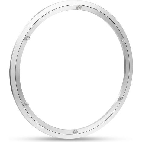 Plateau Tournant en Alliage d'aluminium Plateau Pivotant Robuste Lazy Susan Roulement Plaque Pivotante Lisse pour Table de Salle à Manger Ronde (16 inch) (1/5)