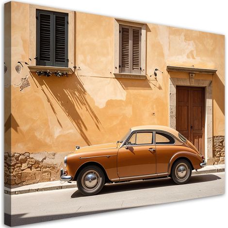 Bilder Italien Toskana Straße und altes Auto 30x20 (1/5)