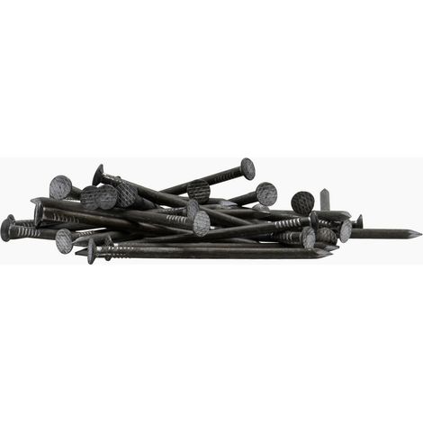 Pointe en acier poli Viswood à tête plate 6x130mm (Boite de 1Kg)