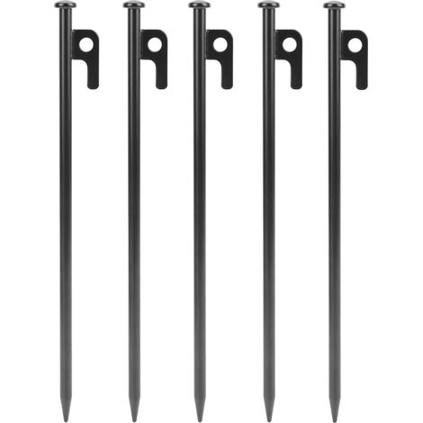 robuste Metall-Zeltnägel, korrosionsbeständig und leicht einzuschlagen, ideal für Camping und Wandern – 30 cm (1/5)