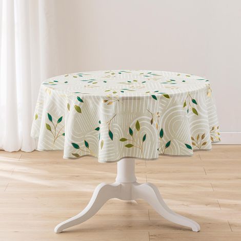 Nappe Antitache Ronde "Ambel" 180cm Naturel (1/5)