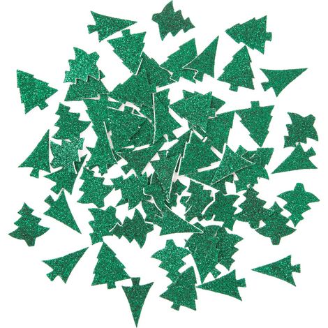 Adesivi in schiuma glitterata per albero di Natale, 65 pezzi.