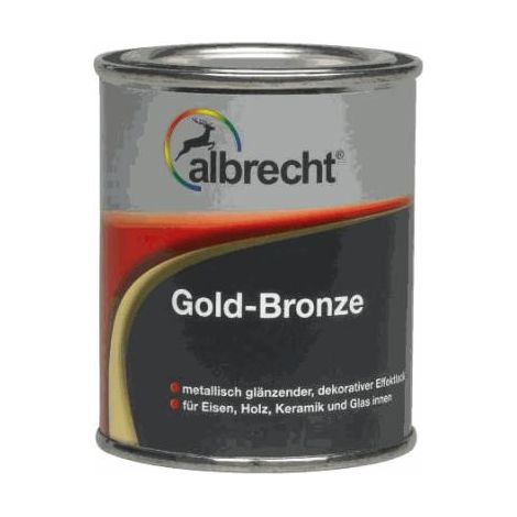 Albrecht Gold-Bronze 125 ml gold Lack Goldlack Effektlack Buntlack Innen