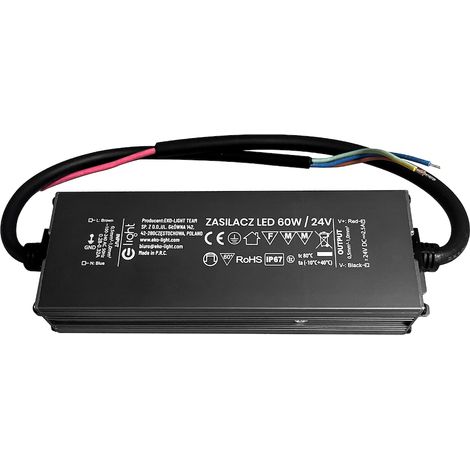 Alimentation LED modulaire étanche 60W 24V 2,5A IP67 Eko-Light (1/3)