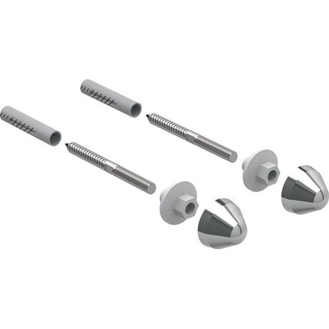 Geberit Befestigungsset mit Kunststoff-Abdeckkappe, für Urinal, chrom (1/4)