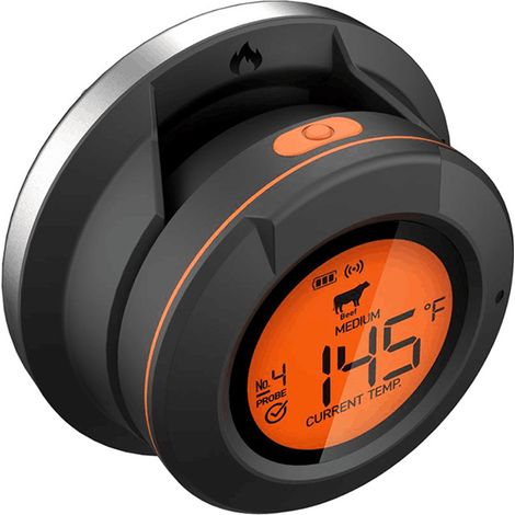 Termometro per griglia Bluetooth a 2 fili - Termometro per carne wireless, sonda per cottura di bistecche e forno. Sensore di temperatura preciso per barbecue e affumicatore.