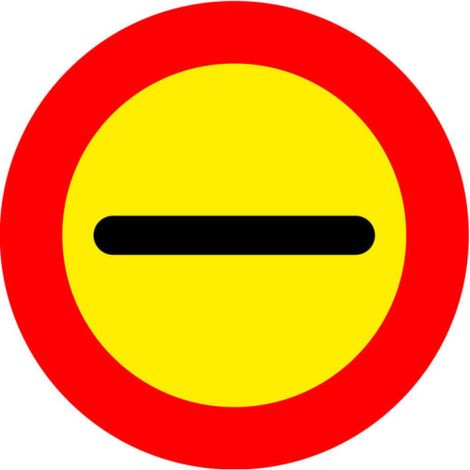 Señal de obra prohibición de pasar sin detenerse en acero galvanizado SEKURECO                                                          90 cm (1/3)