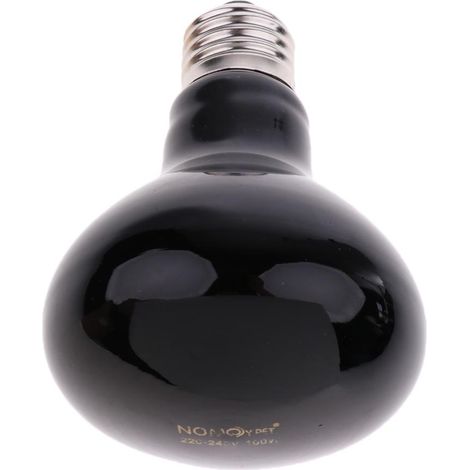 Reptile Moonlight Ampoule E27 Vis Fit Nuit Lumière Noire Chaleur Serpent Gecko 100W (1/5)