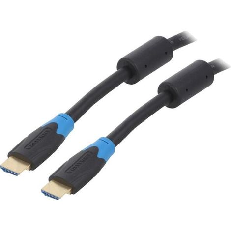 Cable HDMI 2.0 prise male des deux cotes UHD 4K 3D 15m - Noir