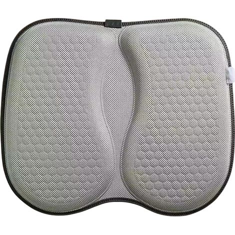 Cojín de asiento de emulsión – Diseño de panal – Cojines para asientos de coche – Beige Gris
