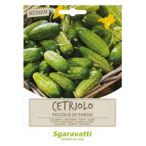 SEMI PER ORTAGGI E VEGETALI cetriolo piccolo verde di Parigi