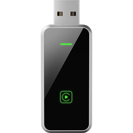 Adaptador inalámbrico CarPlay 2 en 1 para iOS CarPlay/Android Auto. Convierte de cableado a inalámbrico con USB y USB-C/Tipo-C. Control estable y sin retrasos. Control de voz inteligente. (1/5)