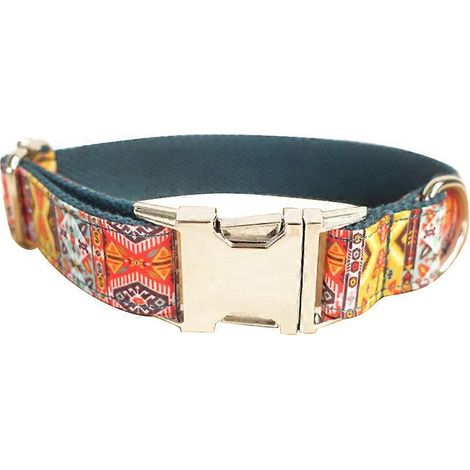 Collar para perro resistente, hecho a mano, para un uso cómodo. Estilo bohemio. (1/5)