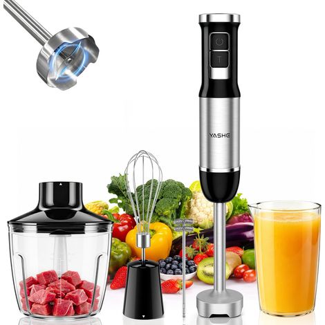 YASHE Stabmixer-Set HB-4613, 1000 W, 5-in-1, 6 Stufen, Schwarz