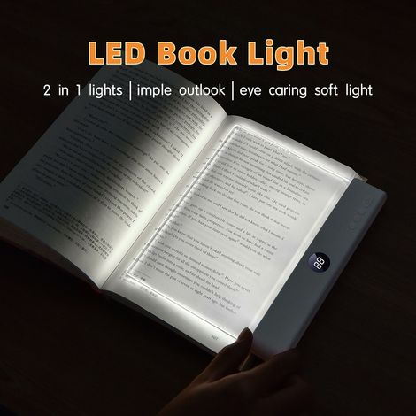 Transparente Leselampe – dimmbare Schreibtisch-Nachtleuchte – beleuchtete Leselampe für Zeichenbretter – Stimmungsbeleuchtung – Lampe für Pinnwände (1/4)