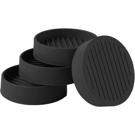 Coupes rondes en caoutchouc 2x2 pour roulettes de meubles, patins antidérapants pour meubles et protections de sol pour lits et autres sols - Protège tous les sols 2" x 2" (1/5)
