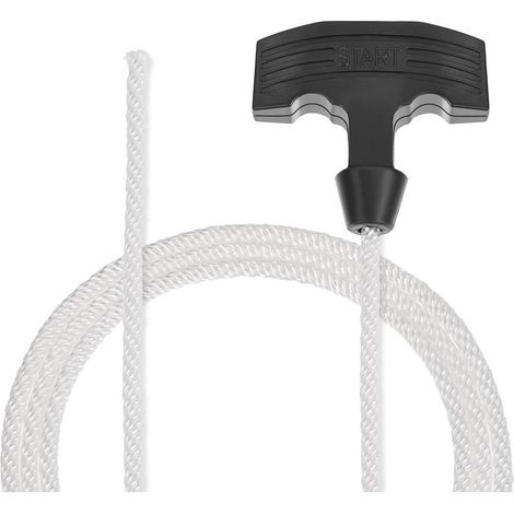 Cordon de lanceur à rappel Sourcing Map avec poignée en caoutchouc, diamètre 4 mm, 1,15 m (3,77 pi), (1/3)
