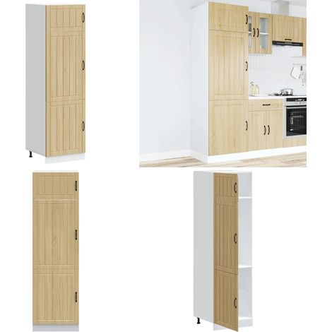 Mueble de cocina Lucca de madera contrachapada roble sonoma - Muebles de cocina - Almacenamiento de cocina