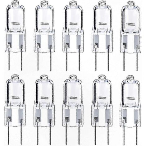 Packung mit 10 dimmbaren 20-W-12-V-Halogenlampen, GY6.35-Sockel, warmweiß (2700 K), Ambientebeleuchtung (1/5)