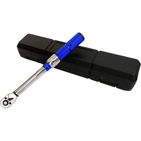 Clé dynamométrique 1/4", 2-24 NM Kit de clés dynamométriques pour vélo et moto, 0,2 NM Micro réglage avec blocage, précision d'erreur ± 3 %, clé dynamométrique avec tête à cliquet réversible à 72--TRI (1/5)