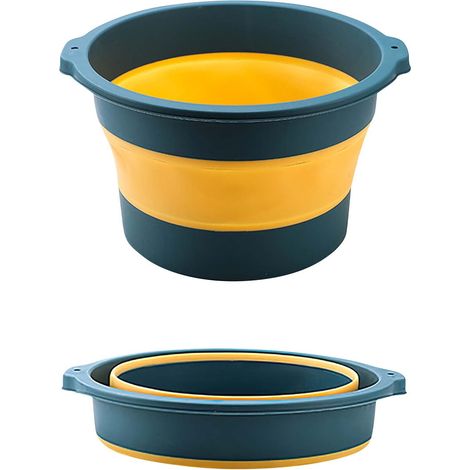 Bac À Pieds Pliable - Bac À Lavage Portable En Plastique - Pour Soins Des Pieds À Domicile Ou En Extérieur - 1 Pièce (1/3)