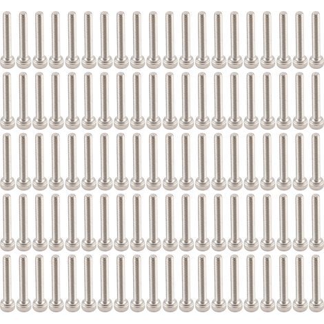 Vis à tête cylindrique à six pans creux en acier inoxydable 304 (M3x20) (1/5)