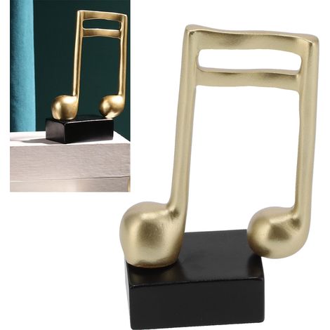 Statuette de note de musique, petit ornement de style nordique moderne, sculpture minimaliste de symbole musical (1/5)
