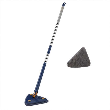 Serpillière télescopique rotative en microfibre, outil de nettoyage domestique, tête pivotante à 360°, manche extensible, balai lavage sol, chiffon absorbant, modèle A (1/5)