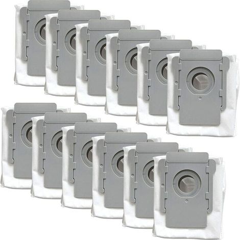 Roomba robot vacuum cleaner bags – 12 pieces compatible with i7 (7150), i7+, i7 Plus (7550), s9 (9150), s9+ and s9 Plus (9550, 955020) (1/4)