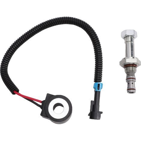 Rosvola Kit de remplacement de bobine d'électrovanne et d'éléments de tige de bobine hydraulique pour chargeuse compacte 653 751 753 763 773 863 864 873 883 963 6667687 (1/5)