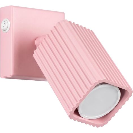 Lámpara de pared RAYO rosa con interruptor 1xGU10 Sollux (1/5)
