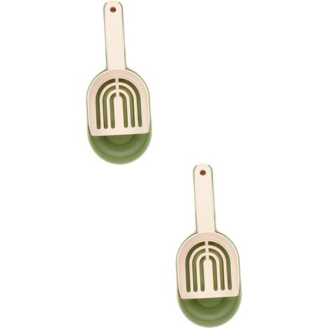 2 pelles litière chat plastique, cuillère nettoyage animaux, PP durable, usage ménager (1/4)