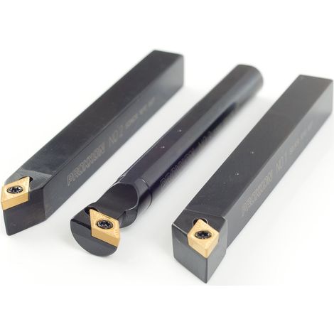 Proxxon - Stahlhalter-Satz 10 x10 x 90 mm mit HM-Wendeplatten - 24556 (1/3)