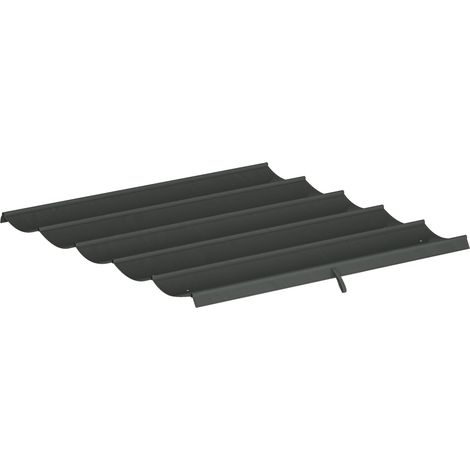 x 3 m einziehbares Pergola-/Pavillon-Dach – nur Dach 250 x 255 cm, dunkelgrau