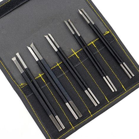 De En Acier À Haute Teneur En Carbone 10 Pièces Outils De Gravure Kit D'outils De Facile À Utiliser Magasin Pour Débutants Professionnels (1/4)