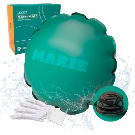 Coussin de piscine d'hiver 3 m pour piscines de 300 à 400 cm de diamètre, XXL, résistant au chlore, en PVC, imperméable et résistant aux UV (1/5)