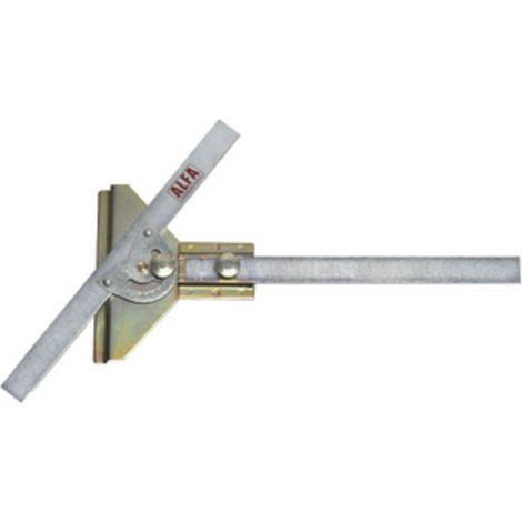 SQUADRA P/PIASTRELLISTA BASE ACCIAO 200 MM- UTENSILI ALFA- 1,0 pz