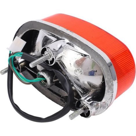 Tbest feux arrière Feu stop arrière 3 fils Feu stop étanche 12V Feu arrière pour quad 50cc‑250cc ATV (1/3)