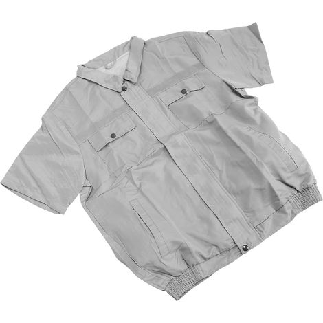 Air-Conditioned Clothing, 4-Speed Adjustable Fan Jacket, Sweat-Absorbing Polyester Fiber, USB Powered, 3-Blade Fan, Sunshade Cover (1/5)