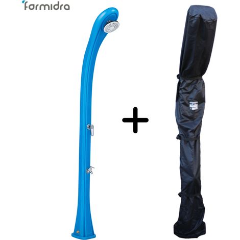 Douche solaire SO HAPPY Bleu - 28 L + Housse d'hivernage douche solaire - FORMIDRA