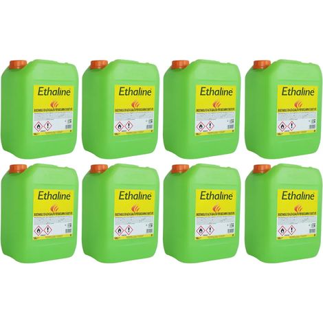 8 Taniche Bioetanolo Naturale 10L Combustibile Ecologico per Biocamini