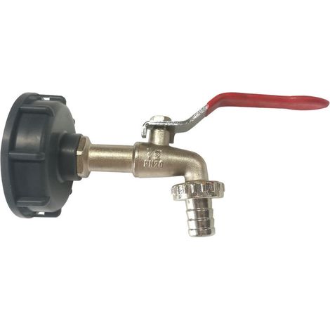 Robinet en laiton pour fût IBC d'une tonne, raccord de robinet de 1/2 pouce (1/3)
