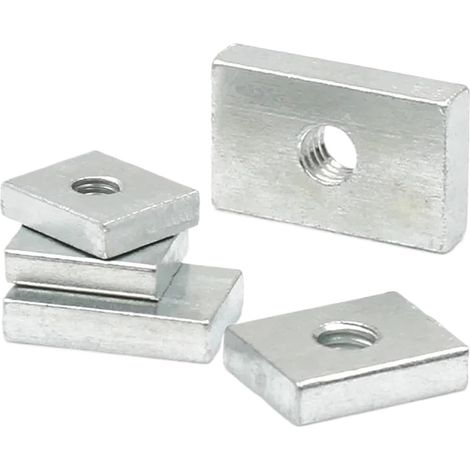 10-50 écrous carrés M3 M4 M5 M6 M8, rectangulaires, à bloc (1/5)