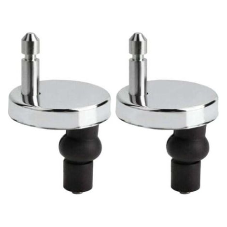 Set of 2 Universal Toilet Seat Fixings, Hinged Toilet Seat Cover, Toilet Lid Fixings, Suitable for All Types of Toilet Styles, Easy Installation (1/4)