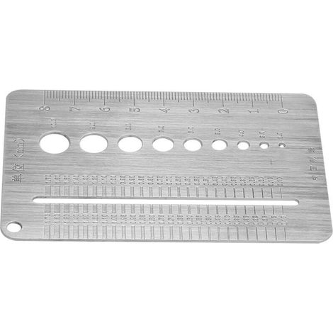 Calibre à vis en acier inoxydable 2-10 mm, outil de mesure du diamètre des boulons (1/5)
