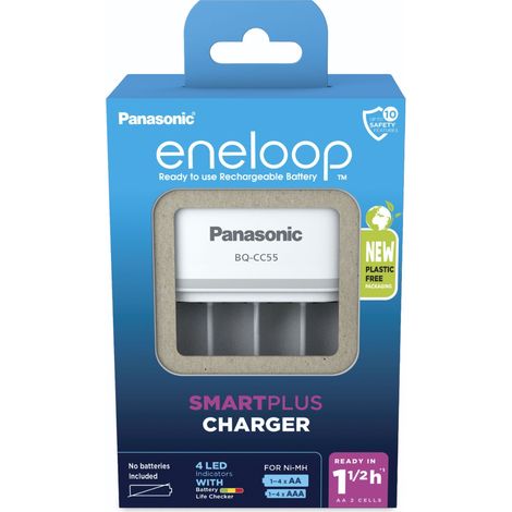 Panasonic BQ-CC55 Cargador Blanco para Pilas AA AAA (1/3)