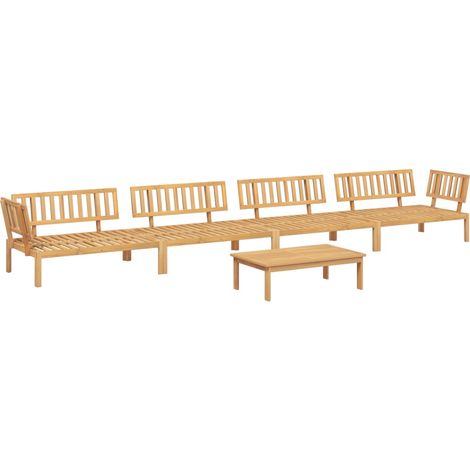 Maison Exclusive - 5-tlg. Garten-Sofagarnitur aus Paletten Massiv (1/5)