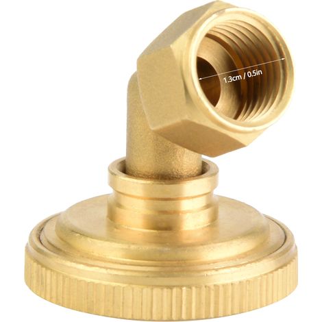 [Boquilla pulverizadora] Boquilla de alta presión de 8 orificios para riego de jardines/agricultura, cabezal metálico + orificios de cobre, diámetro de entrada 1,3 cm, peso 60 g. (1/5)