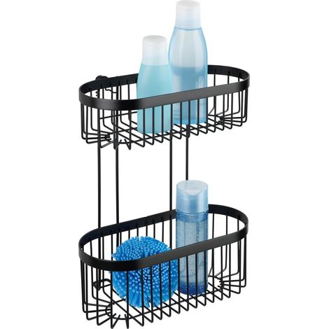 Etagère de douche 2 niveaux en inox CLASSIC (1/5)